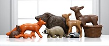 Playmobil Kleine Tiere Gemischt Mix Set Wildschwein Reh Fuchs
