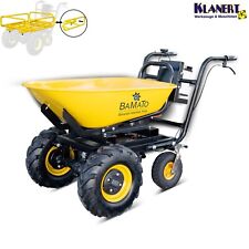 BAMATO elektrische Schubkarre MTR300W Akku Schubkarre 300 kg + Transportaufsatz