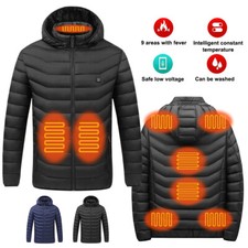 Beheizte Warm Mantel 9-Zonen-Heiz Mantel USB Elektrische Beheizbare Heizjacke