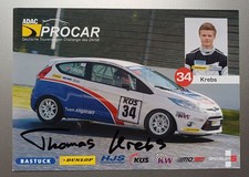 Motorsport Autogrammkarte Thomas Krebs, Procar, Ford Fiesta