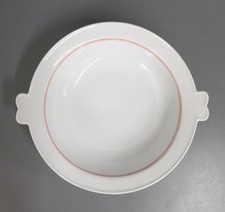 Schüssel mit Griffe Meissen Koralle roter Faden Rand Rot Entw. Paul Börner 