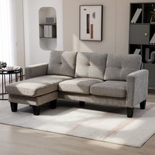 HOMCOM Ecksofa, Eck-Couch mit