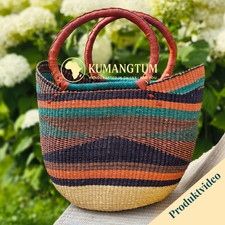 SALE BOLGA SHOPPER KORB TASCHE AFRIKA EINKAUFSKORB STRANDTASCHE handgefertigt