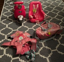BABY Born Set Fahradsitz, Tragetasche, Wickeltasche & defekter RC Scooter