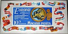 HUNGARY UNGARN 1975 Block 113 A C362 European Security & Coop. Conf KSZE Map MNH