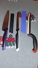 3x Tupperware Ergonomic Messer Set Kochmesser,Brot,  Filetiermesser, universal