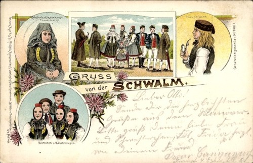 Litho schwalm hessische - litho, schwalm,