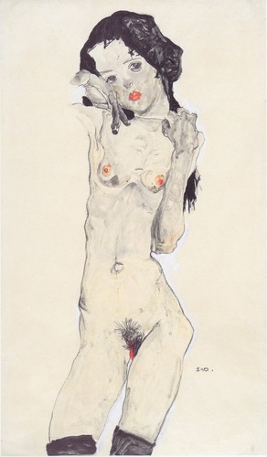 Egon schiele schwarzhaariger - egon,