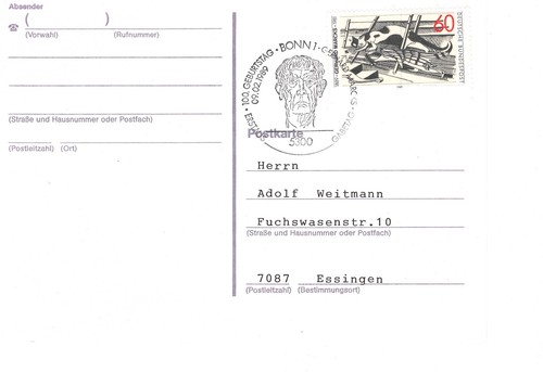 Fdc bund 1410 - fdc, gerhard