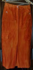 Leinen rock orange batik - orange,