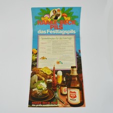 Haake-Beck Pils - das Festtagspils - altes Poster - Reklame - Werbung