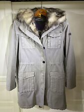 Blonde No. 8 Stockholm EDEL Parka Winter Jacke Mantel beige Gr. 42 Echtpelz