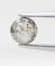 Rustikal Natürlicher Diamant 0.47 TCW 4.7 X 2.3 MM Olivgrün Farbe Rund Rose Cut