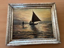 Original alte Bild Ölgemälde