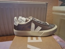 VEJA Campo Chromefree Leder Schnürer Damen Sportschuhe Bronze Gr. 37