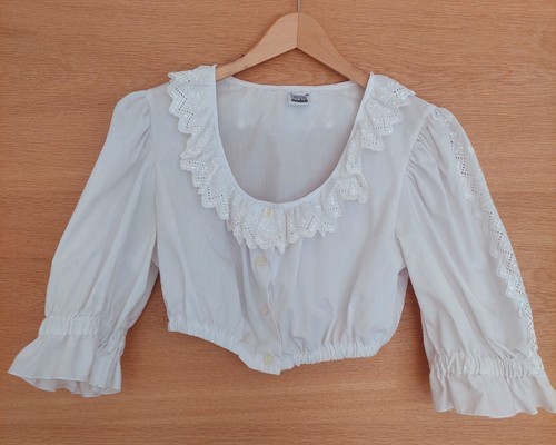 Dirndlbluse weiß - dirndlbluse, gr.