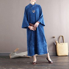 Damen kord kleid retro - damen,