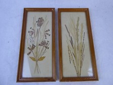 2 x DDR Wandbild Kunst 70 er Jahre Bild Kunstgewerbe 29 x 13,5 cm