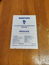 Original Nordtrak Stier ST 360 Preisliste traktor tractor prospekt sammler 31