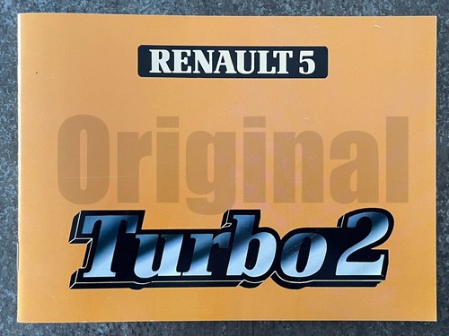 Renault turbo2 r5 - turbo2, carnet