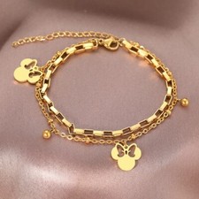 Bettelarmband gold pl - 18, k