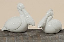 Dekofigur Pelikan Porzellan