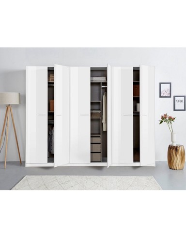 Kleiderschrank alpinweiss - kleiderschrank,