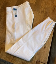 Reithose Weiß Vollbesatz 72