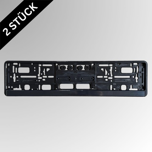 Kennzeichenhalter schwarz - 2x, |