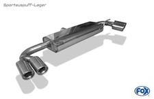 Fox Duplex Sportauspuff Audi TT 8J Coupe u. Roadster 2x80mm mit Absorber