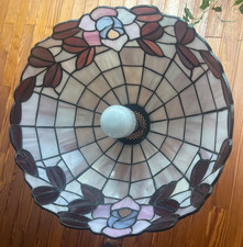 Schöne Deckenlampe ?? Lampe Im Tiffany Stil  bunt weiss  Blumen lila