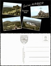 Bayerisch Eisenstein Gruss vom Arber Bayerischer Wald Mehrbild-AK 4 Fotos 1960