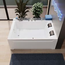 Badewanne 180x120 cm Komplett-Set mit Schürze Wannenfüßen Model: Hamburg