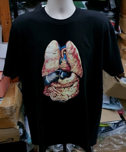 Fw18 supreme guts black tee - supreme,