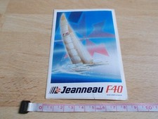 Aufkleber Boot JEANNEAU F40