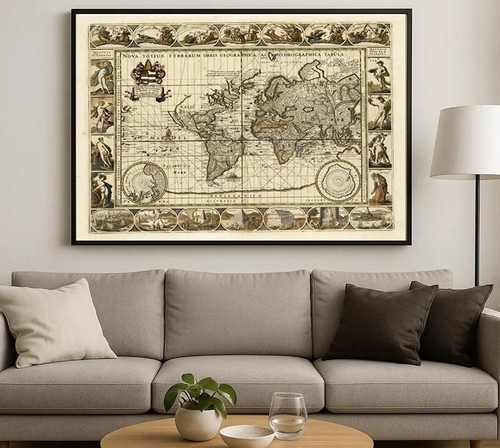 Historische weltkarte nova - historische,