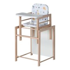 Schardt Hochstuhl X-TRA naturbelassen, Massivholz Buche,  Zootiere Kinder