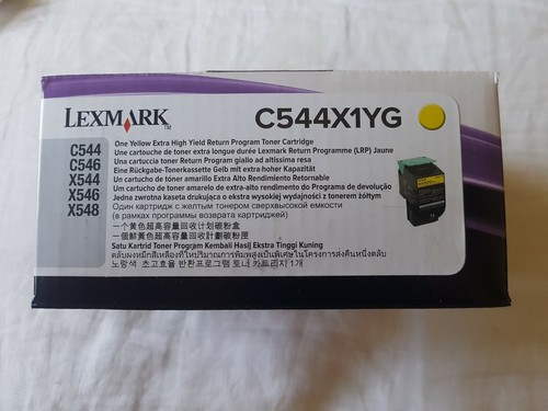 Original lexmark toner yellow - toner,