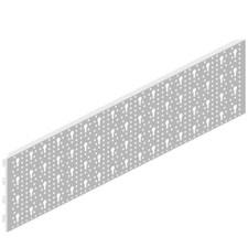 11400-00004= 2x Stahllochplatte 800x200mm weiß Schlüssel Lochwand Element System