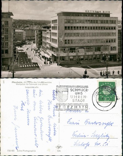 Ansichtskarte pforzheim - ansichtskarte,