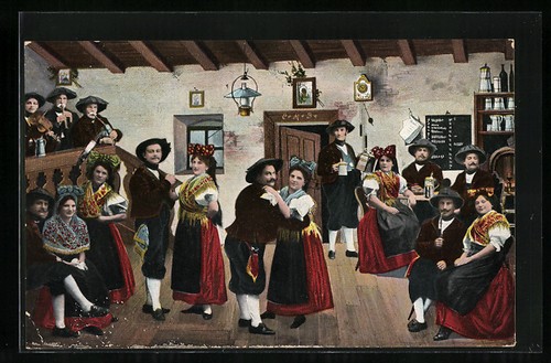 Frauen und männer der - ak,