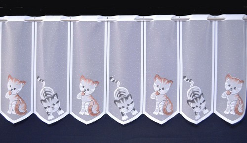 Katzen scheibengardine 8 - ,