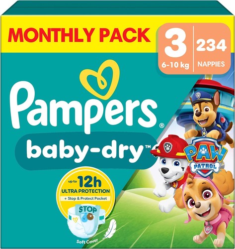 Pampers baby dry - pampers, paw