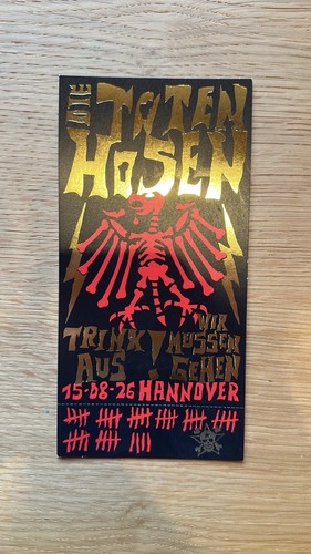 Die toten hosen 2026 - die, 15.08.2026