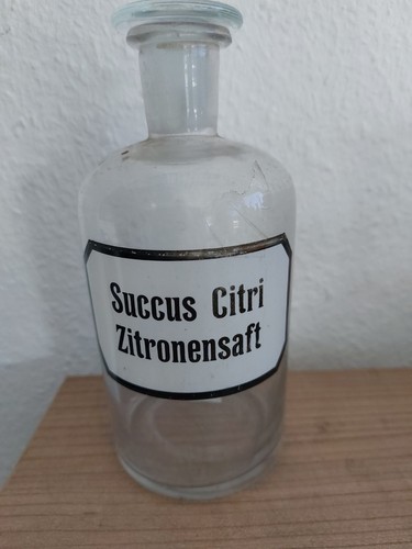 Apotheker flasche succus - ",