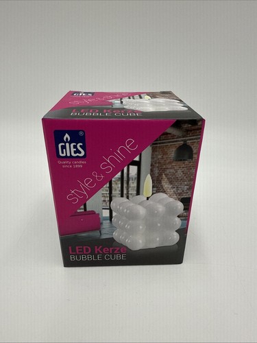 Led kerze bubble - led, gies