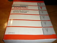 PONTIAC TRANS SPORT SERVIVCE MANUAL 1991