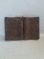 Wachskunst, antik, Wandbild  "Rezept für ein glückliches Leben", sehr gut 