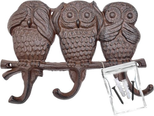 Hakenleiste vogelmotive eulen - hakenleiste, vogelmotive: