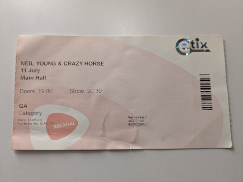 Ticket neil young crazy - young, &